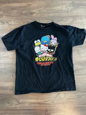 Sanrio x My Hero Academia Hello Kitty & Friends Graphic Tee. Size XL (unisex)